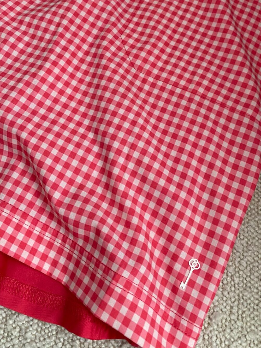 Belyn Key | Melon Check Ruffle Skort - Picture 5 of 12